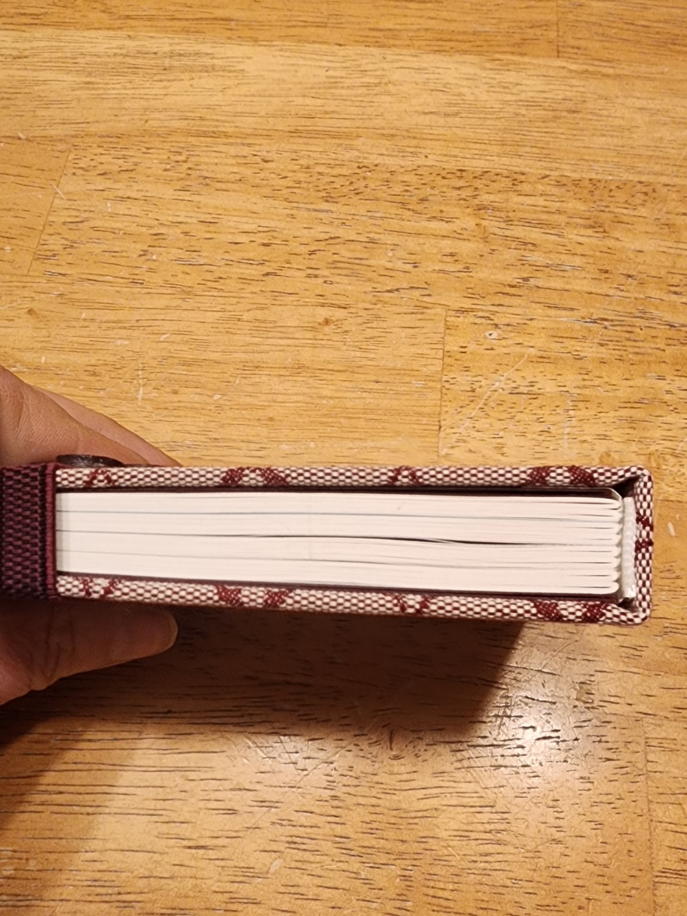 Louis Vuitton Monogram Mini Lin PM notebook in cherry red and Floral Accent - Picture 7 of 11